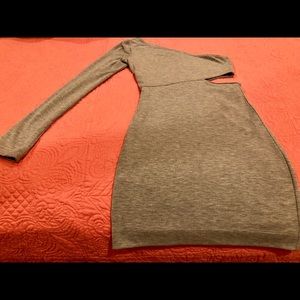 BCBG Cutout One-shouldered Dress